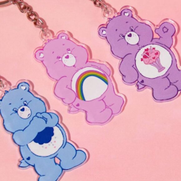 NEW Adorable Care Bear Keychains~ Acrylic~ Flat (H21) - Picture 3 of 4